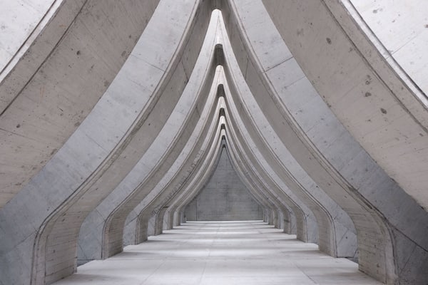 You find this Instagram hotspot in an unexpected location: the parking garage ... and in case you would like to photograph this with a person walking between the arches ... well itâs actually a vertical lookup !