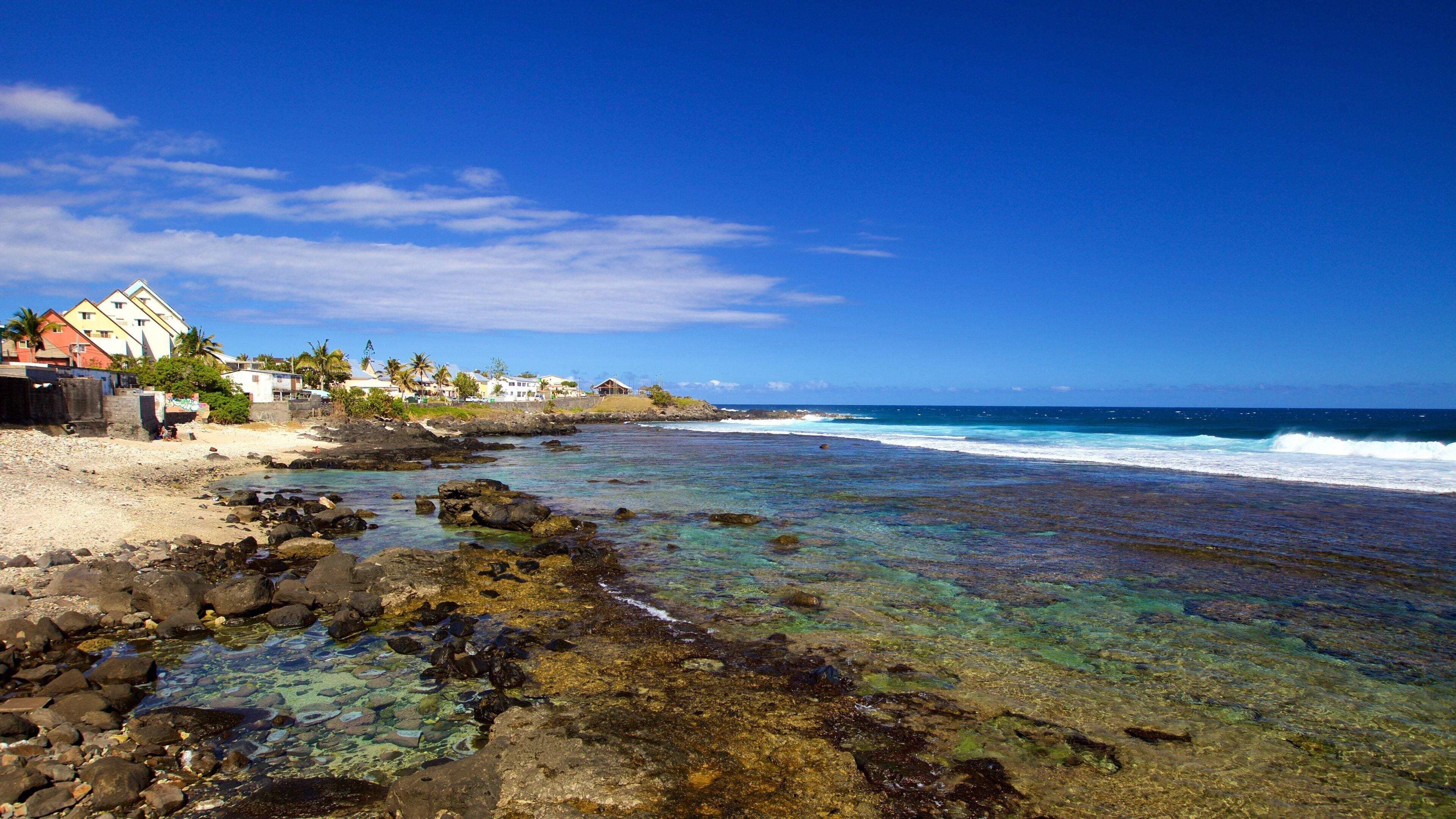 Saint-Pierre toont algemene kustgezichten