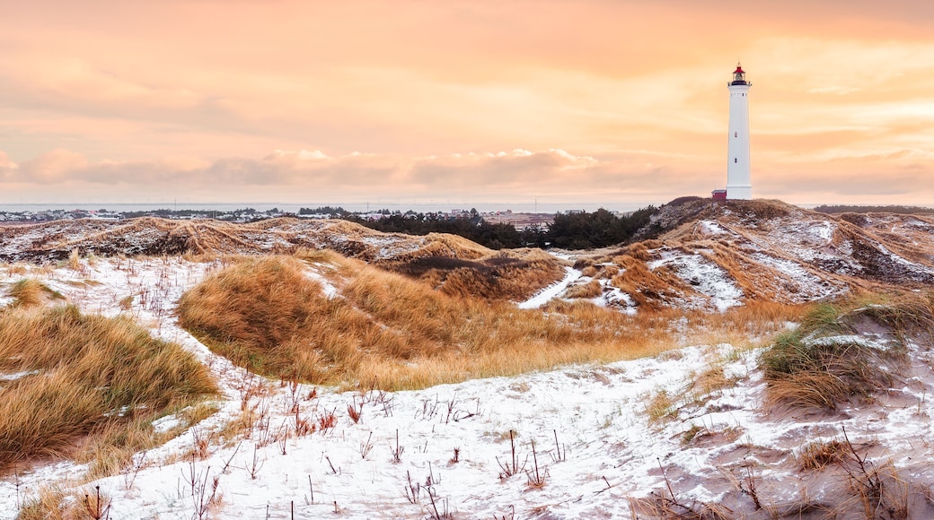 Lyngvig Fyr on a sunny winter day