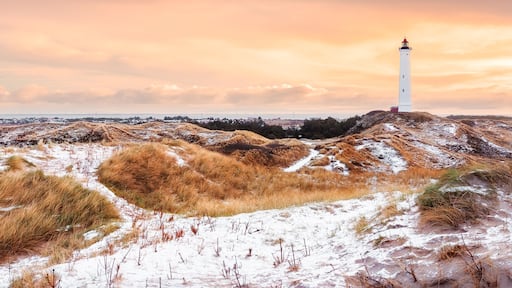 Lyngvig Fyr on a sunny winter day