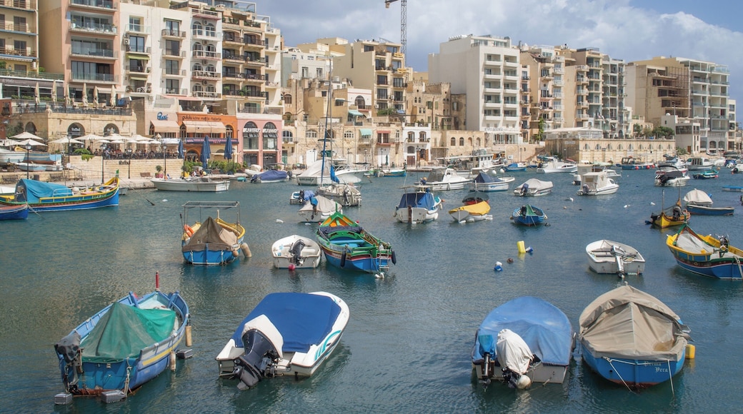 View of the Spinola Bay in St. Julian's, Malta.