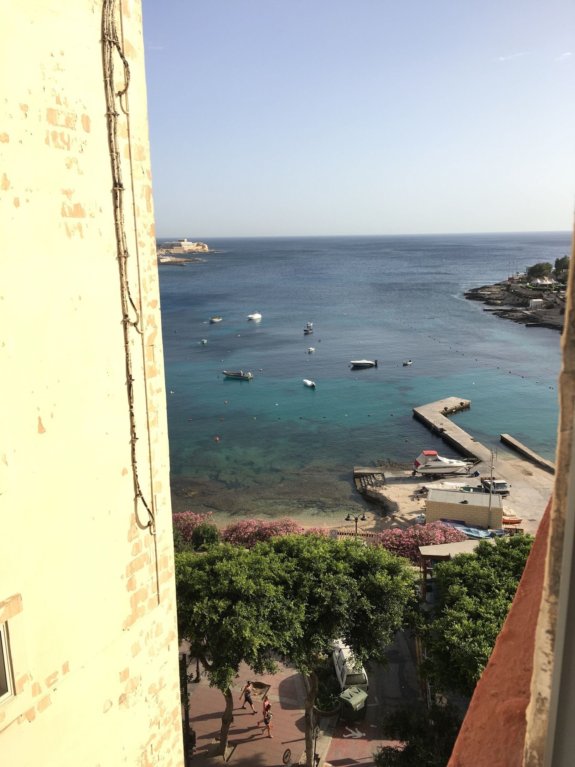 View from our room in Carlton Hotel, Sliema, Malta 🇲🇹