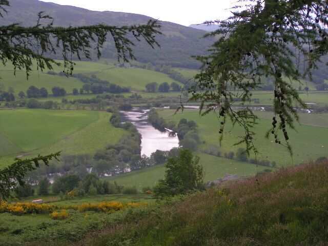 from Logierait Wood looking SW over the Tay.