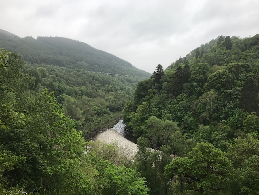The view over the Tay from a viewpoint en route to Soldiers Leap