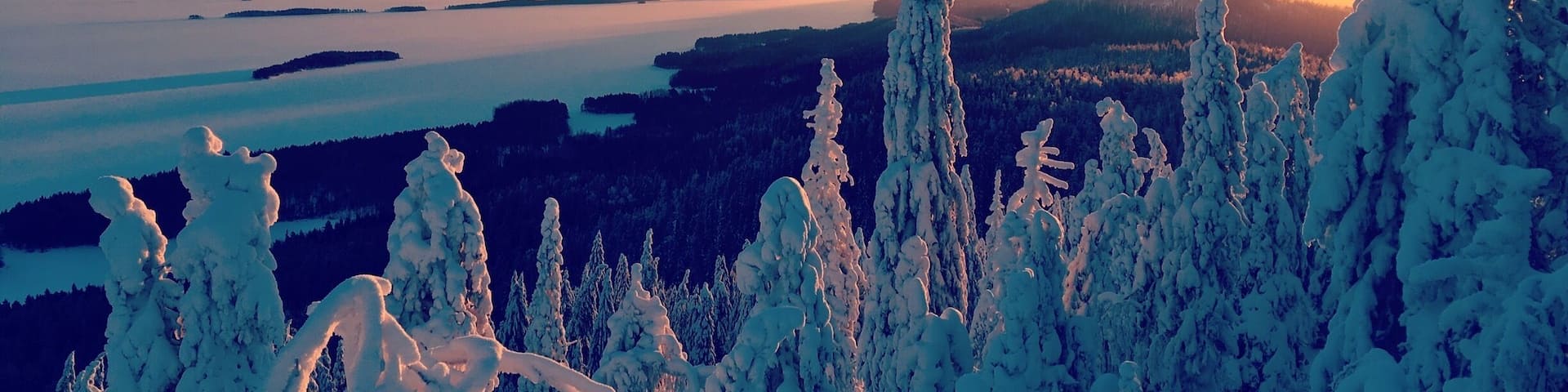 Winter sunrise over Koli, one of those very special places in Finland!