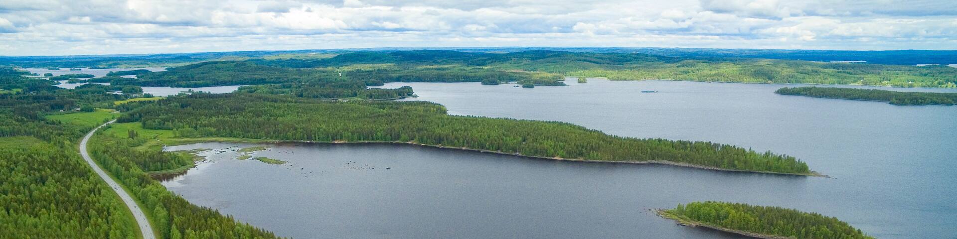Huuhtisaari island on Pielinen lake near Nurmes, Finland