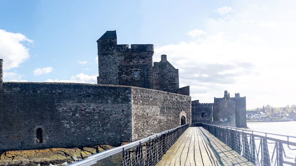 Panorama of Blackness Castle, Scotland, UK