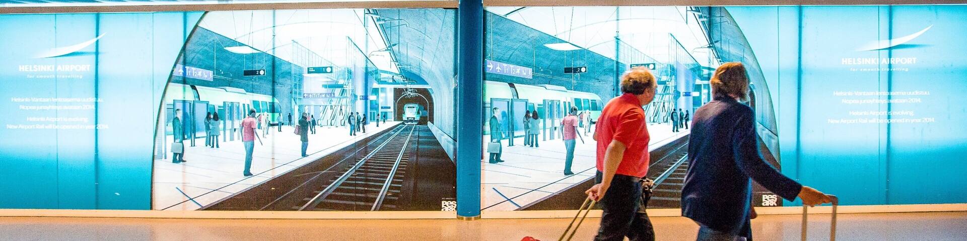 Vantaa which includes railway items and interior views as well as a small group of people