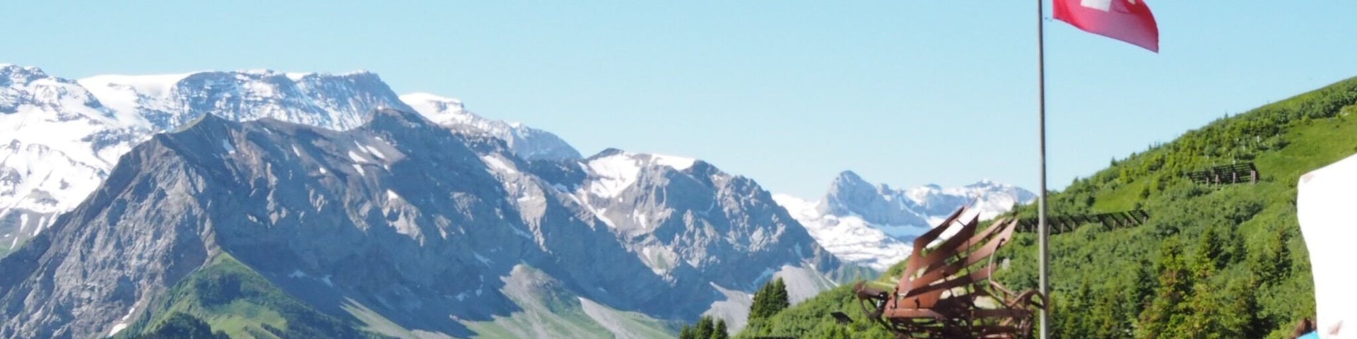Amazing terrace overlooking Adelboden