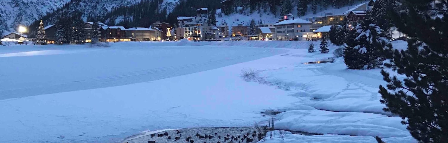 Duck-Pond in Arosa at dusk...