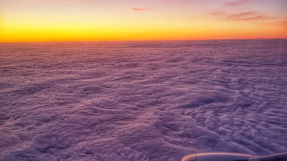 Sea of Clouds somewhere above the Atlantic Ocean
#Travel #Clouds #Sunset