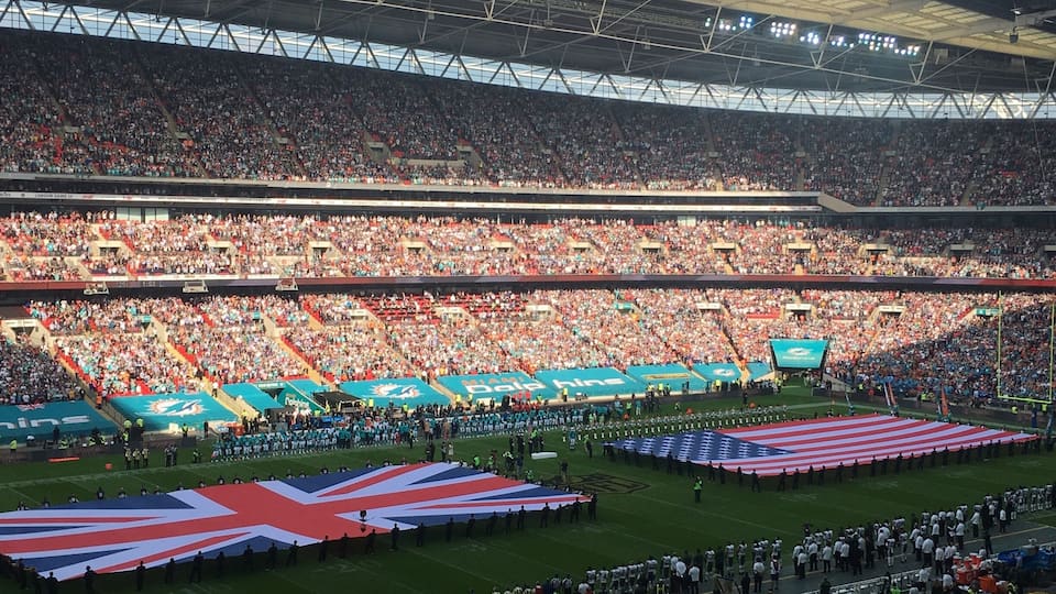 Dallas Cowgirls played the Jags at Wembley