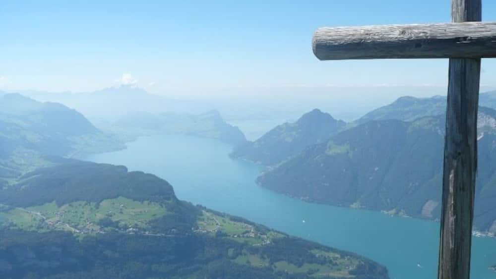 On top of the mountain!