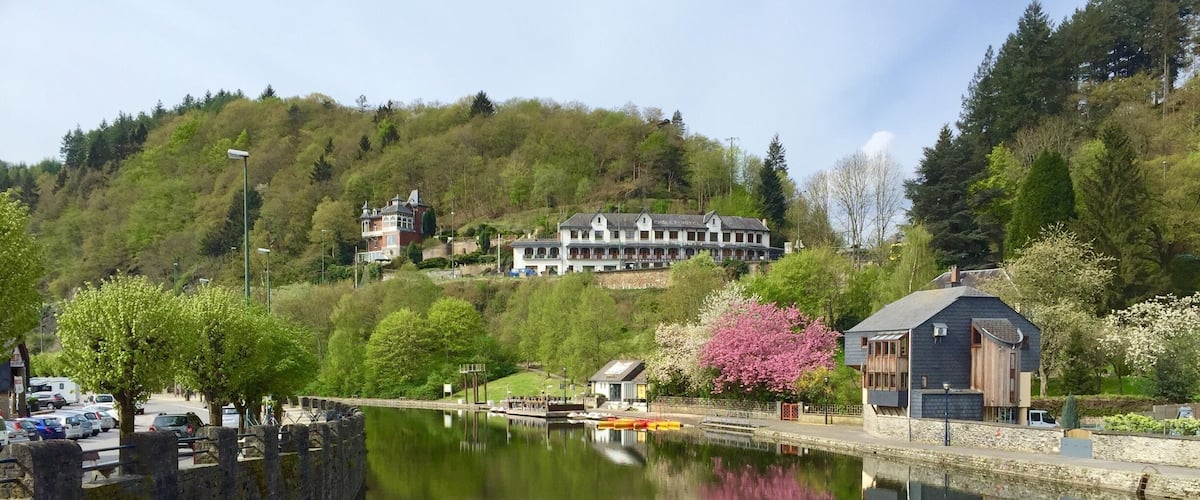 Beautiful town in nestled in a valley in the Ardennes. Popular in Summer for kayaking, hiking and other outdoor adventures. A lovely place to spend a few days wandering around.
