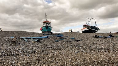 Fishing boats on Aldeburgh beach, Suffolk