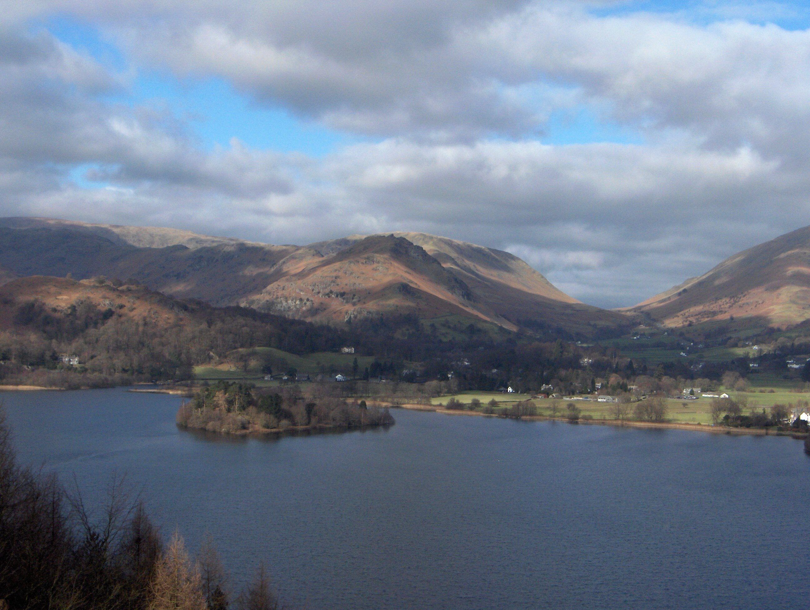 Grasmere and Dunmail Raise from Loughrigg Fell