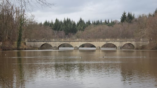 Five Arch Bridge, built between 1822 and 1827 across the River Bourne at the top end of the Virginia Water Lake.