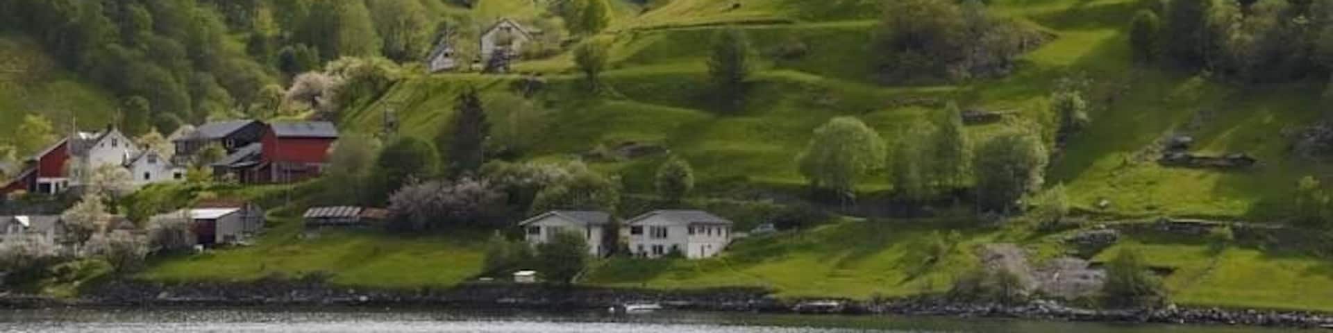 One of the amazing views on the ferry from Flam to Gudvangen.