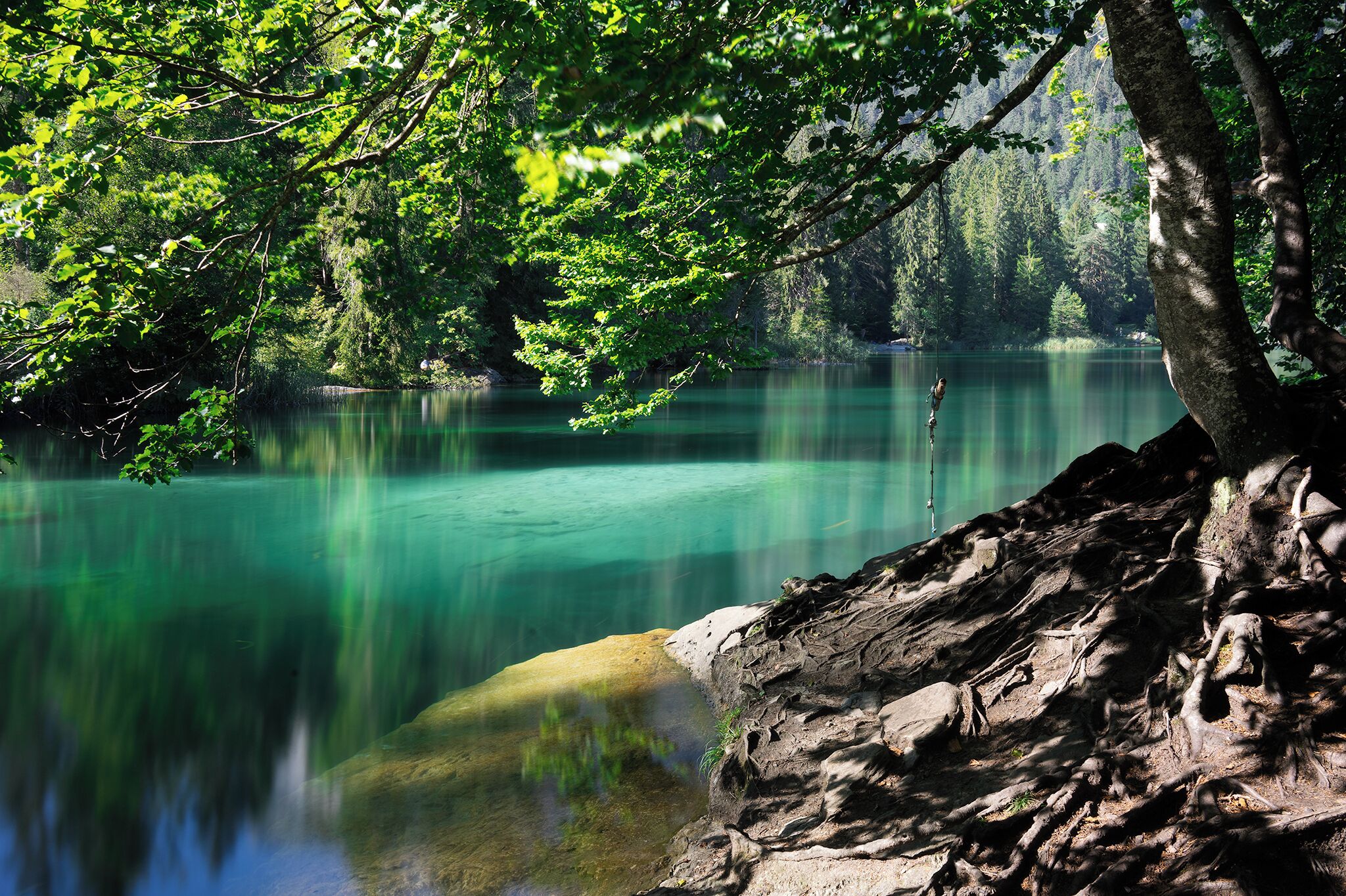Another point of view of Crestasee. With plenty of photo spots on offer around the lake, it's very easy to while away 3 to 4 hours without that we realize it.