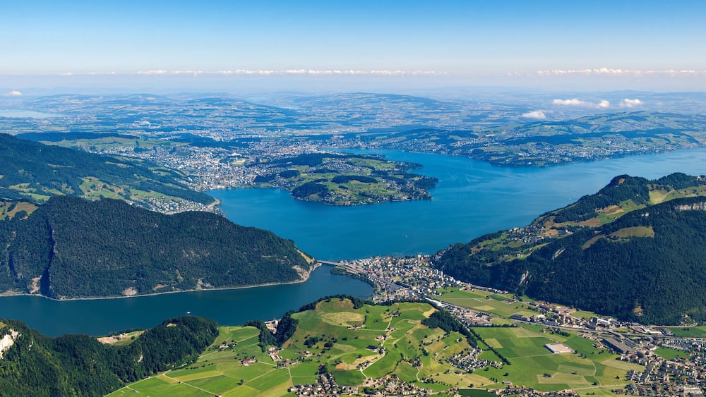 View from the summit of Stanserhorn - Lake Lucerne, Switzerland