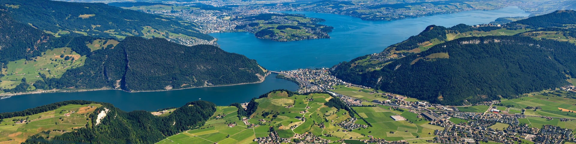 View from the summit of Stanserhorn - Lake Lucerne, Switzerland