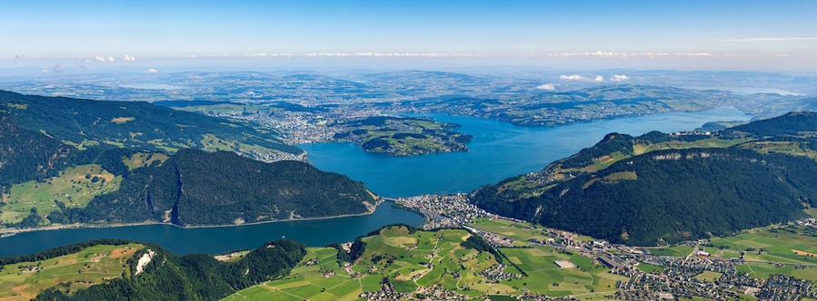 View from the summit of Stanserhorn - Lake Lucerne, Switzerland