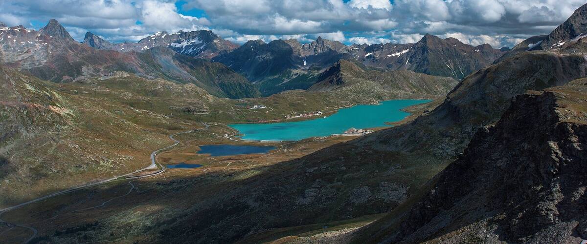 On the way to Diavolleza in Switzerland.If you like mountains and hiking this is the place.You can take a cable car to the top or hike which takes about 3/4 hours.