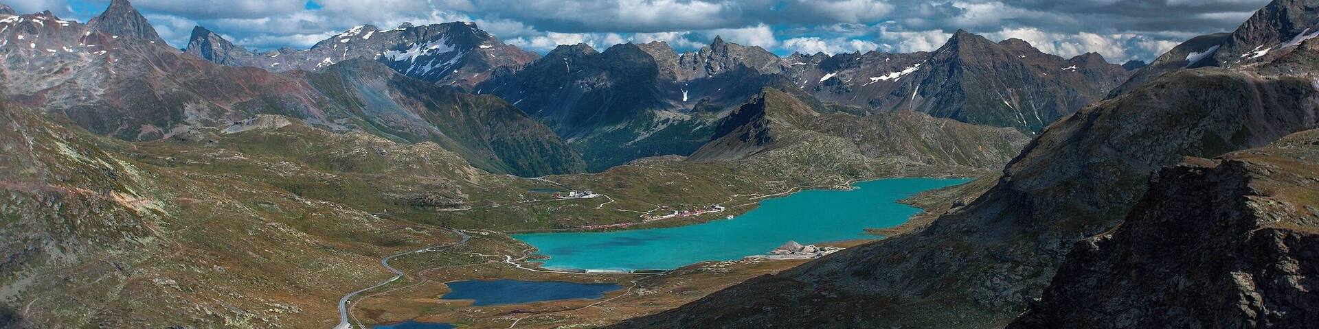 On the way to Diavolleza in Switzerland.If you like mountains and hiking this is the place.You can take a cable car to the top or hike which takes about 3/4 hours.