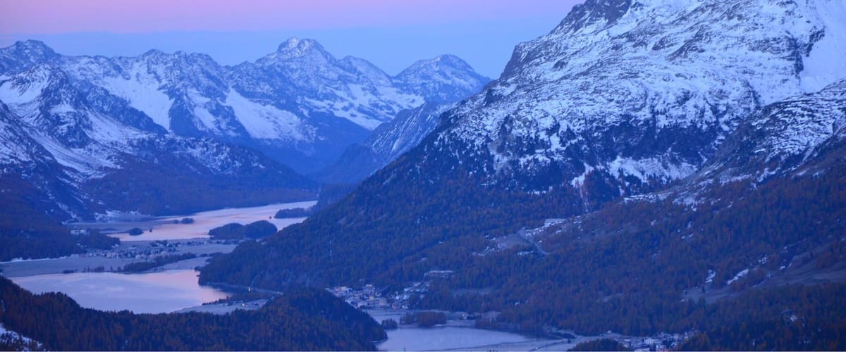 Waking up in the Swiss mountains looking down to St. Moritz !
#WinterWondersPhotoSweepstakes