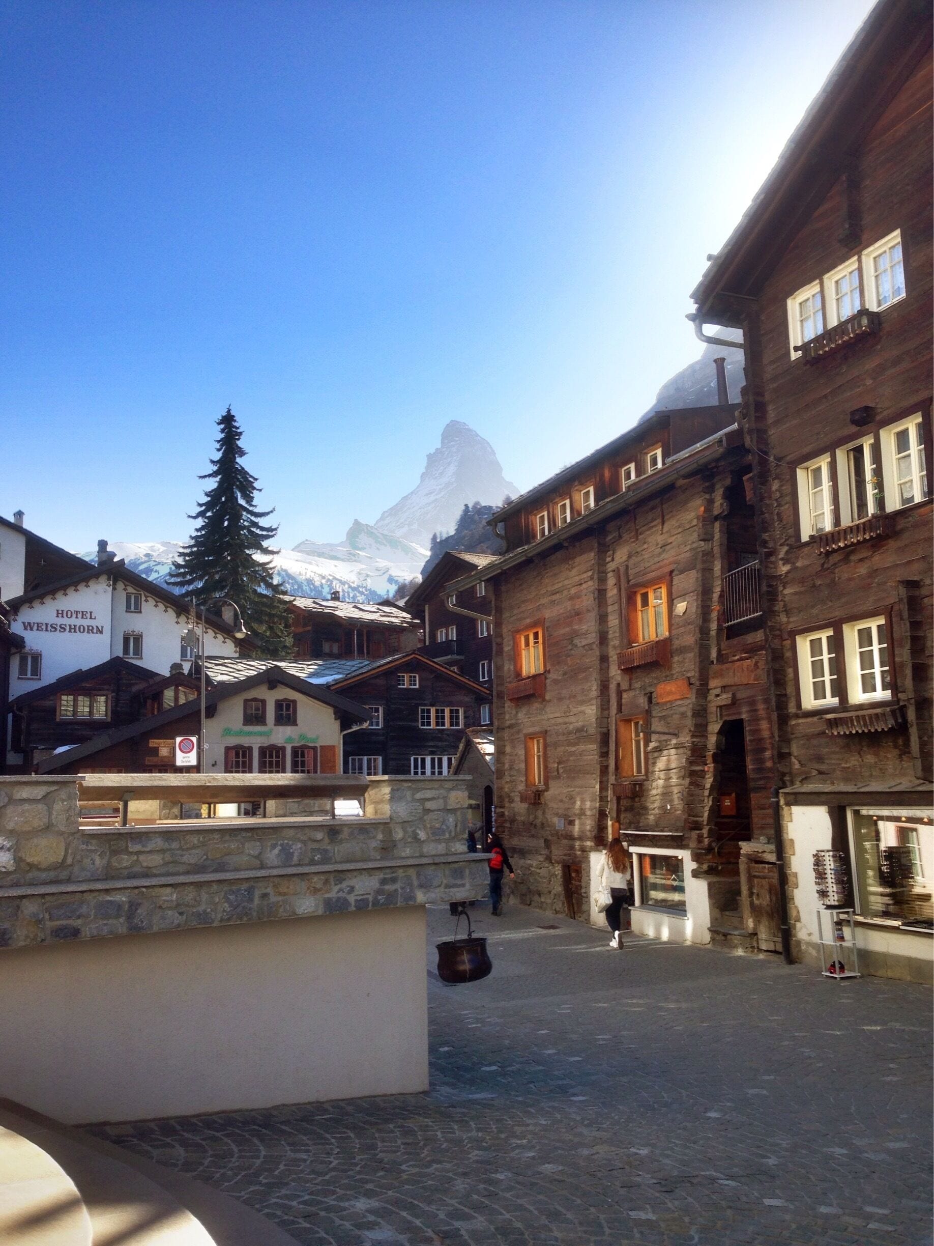 That's the Matterhorn in the distance. 