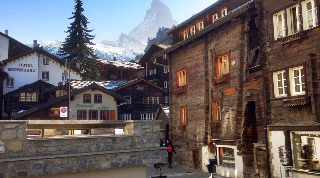 That's the Matterhorn in the distance.