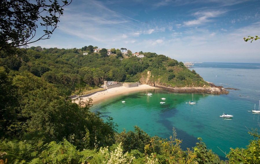 Fermain Bay, Guernsey, Channel Islands, UK - 16th July 2013