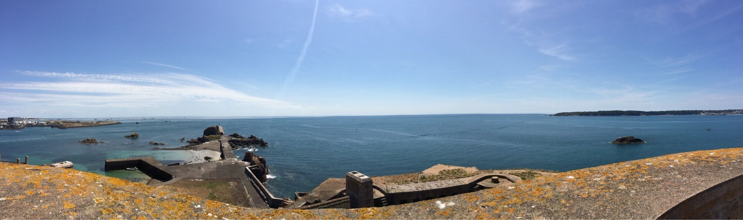 Elizabeth castle on a summers day