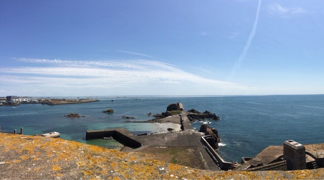 Elizabeth castle on a summers day