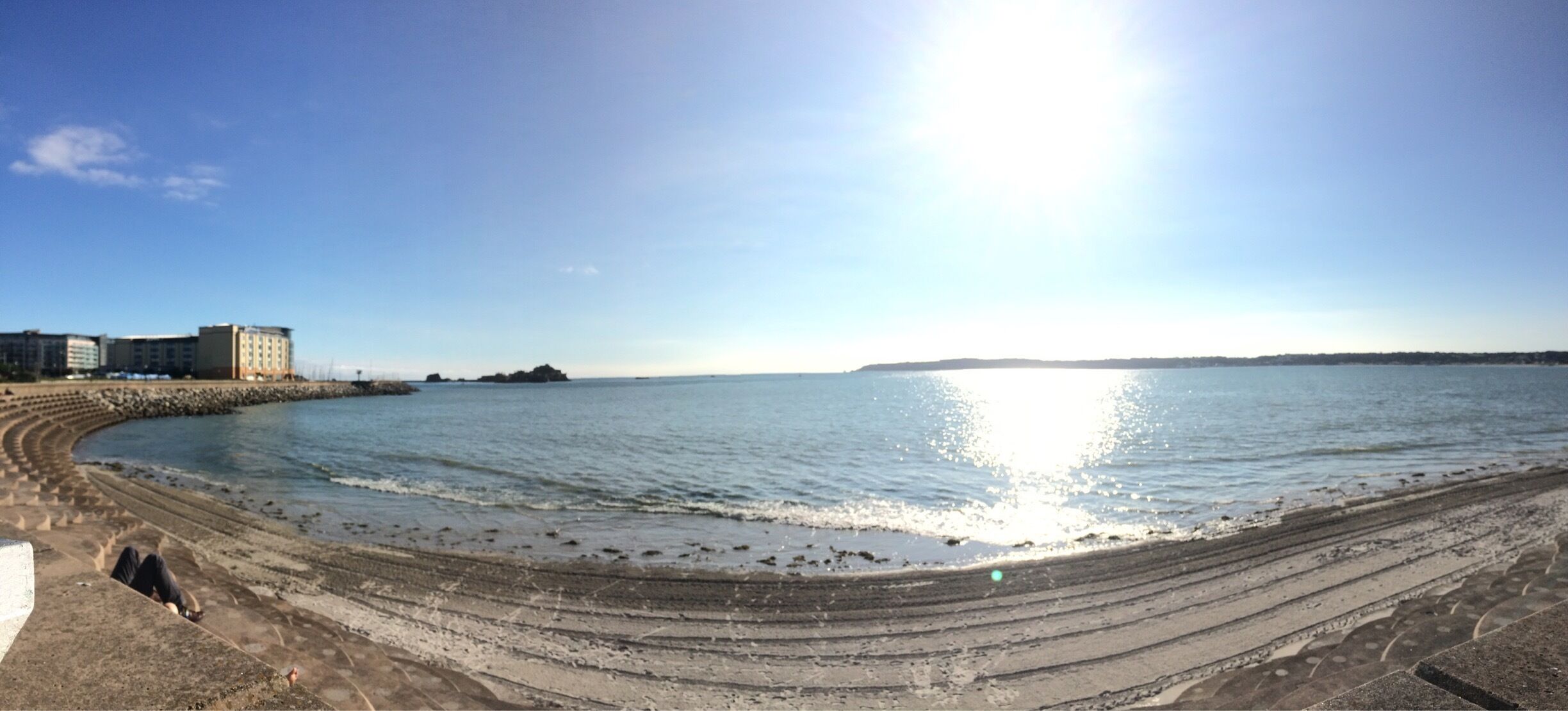 Taken at the boat shaped cafe at the start of the causeway out to the castle. 