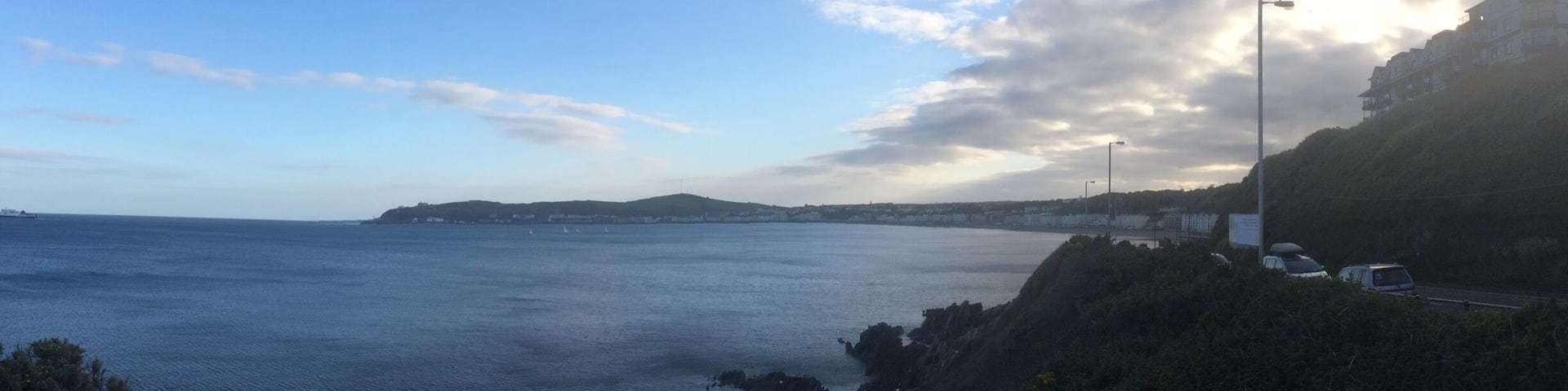 Beautiful day in Isle of Man. One week before the TT!