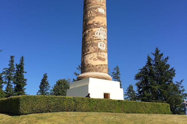 Hank you to my fellow Trover's for posting this site; I may not have known about it otherwise! This hilltop tower affords visitors an astounding view from its top (a 125 foot comb up a spiral staircase) and an historical overview of the discovery and settlement of the Columbia River area. Well worth the climb and $5 parking fee!