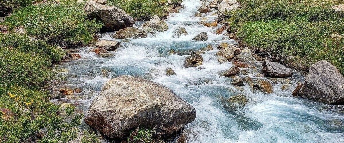 One of the prettiest sights on our hike through the Val Veny in the Italian Alps outside of Courmayeur. And endless area to explore for hikers and climbers alike.