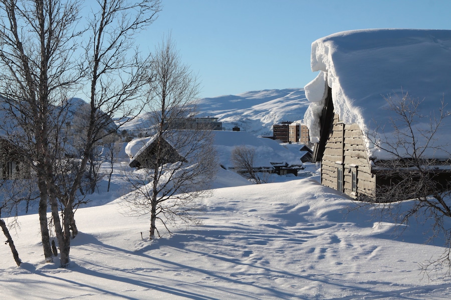 Hovden im Winter, Norwegisches Wintersportgebiet