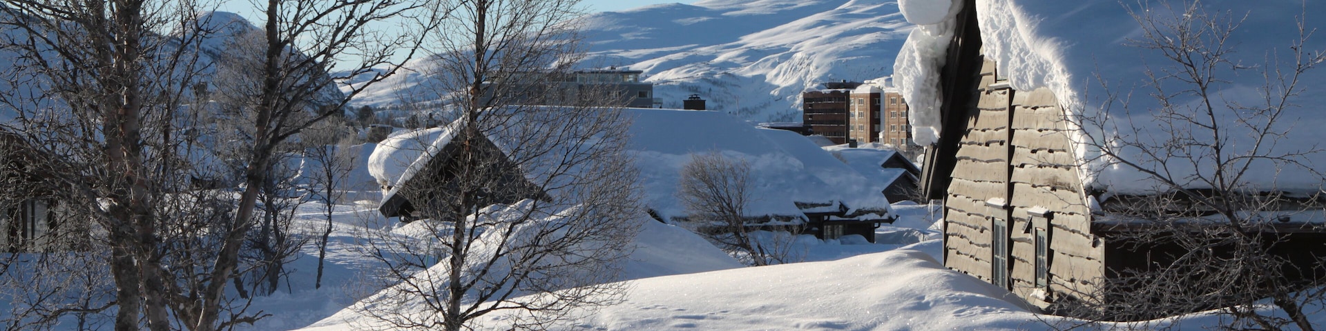 Hovden im Winter, Norwegisches Wintersportgebiet