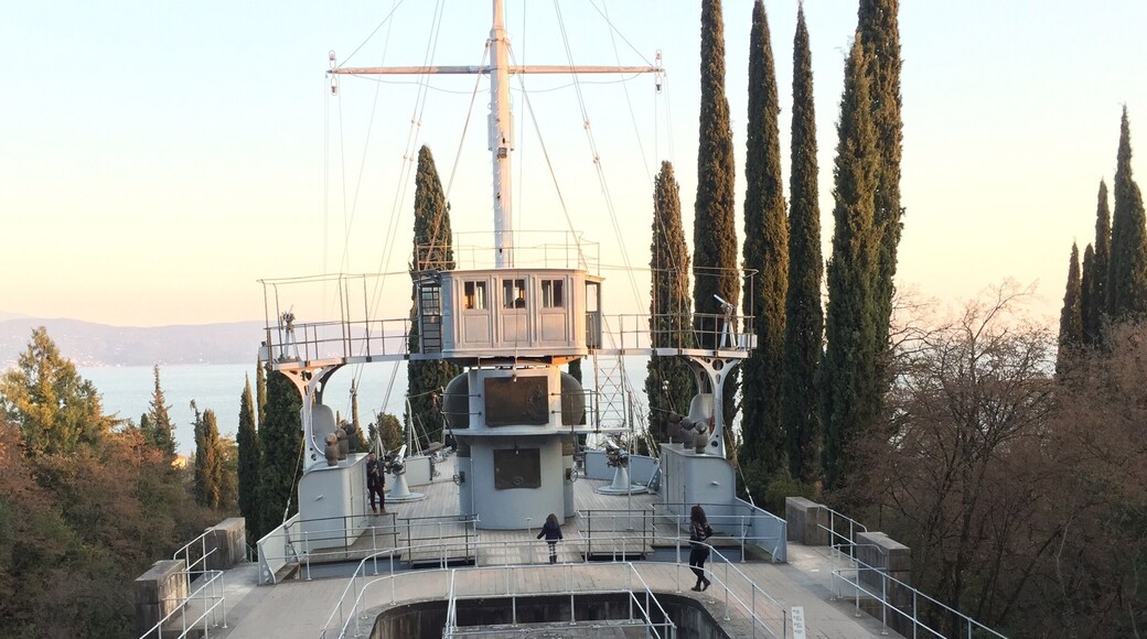 Inside the monumental last residence of the great Italian poet G.D'A. RIP.