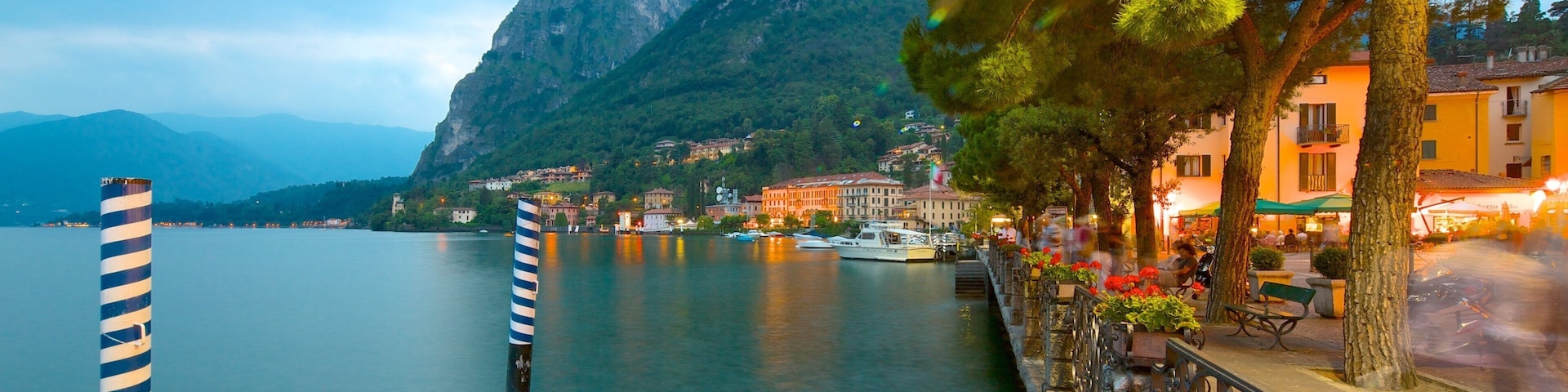 Menaggio showing general coastal views and a coastal town