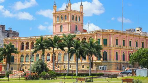 Presidential Palace in Asuncion, Paraguay. It serves as a workplace for the President and the government of Paraguay.