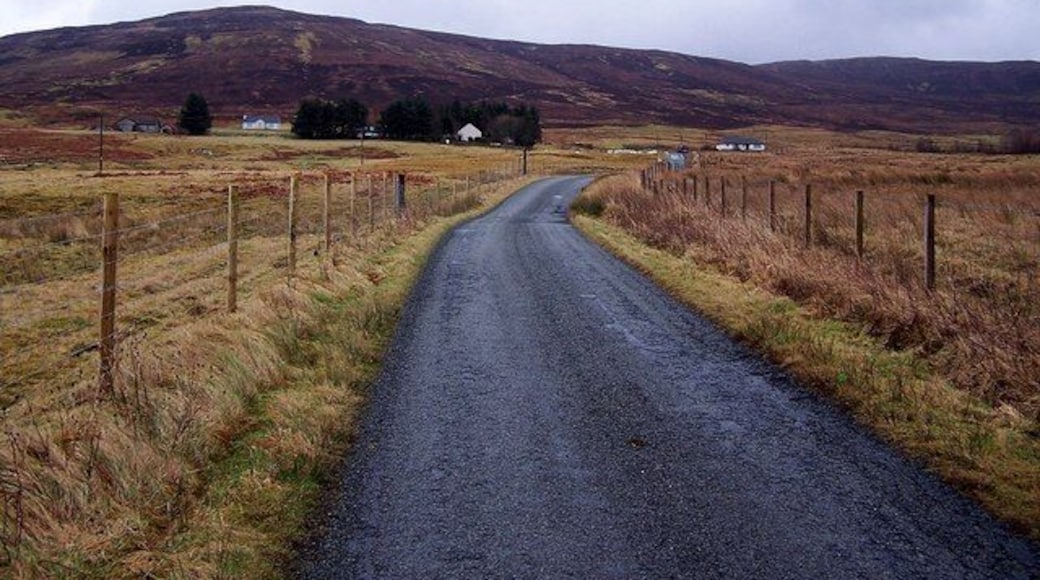 Road towards Borve, near to Borve, Highland, Great Britain. A little used road which connects Borve township to the modern A87 Portree to Uig road.