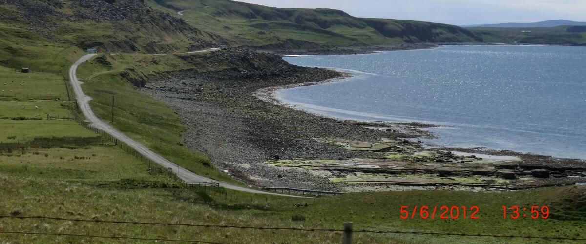 Road past Loch Cleat on the Isle of Skye