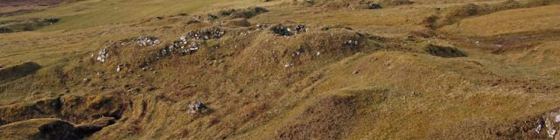 Brescalan cleared township The southern end of the remains of the cleared township of Brescalan. The ruins lie close to the northern end of the present day community of Borve.