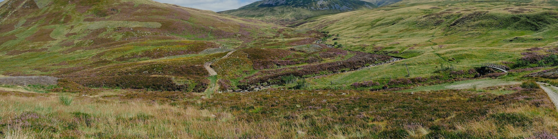 Panorama of Glen Shee in Perthshire, Scotland