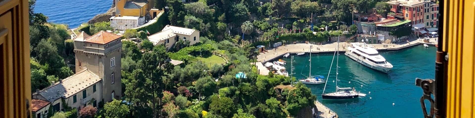 Looking out of the window of Castello Brown, Portofino, Italy
#AboveItAll
