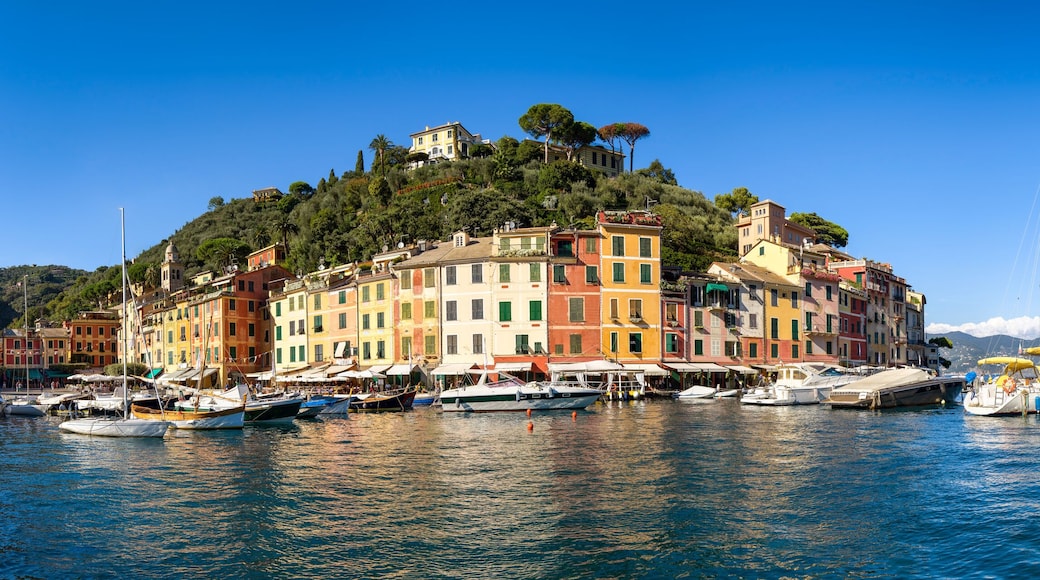 Portofino harbour in summer, Genoa, Italy