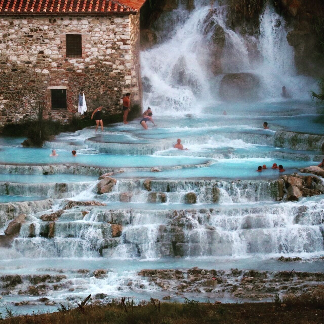 This is by far one of my favorite experiences in Italy; not to mention meeting some amazing new Italian friends there. #thermalbaths #italy #italia #mineralbaths #funforallages